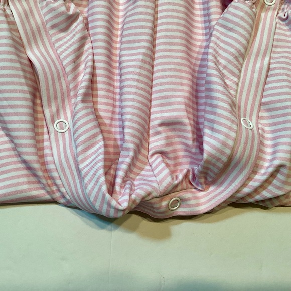 12M Smocked Pink & White Thanksgiving Turkey Outfit - Picture 6 of 9